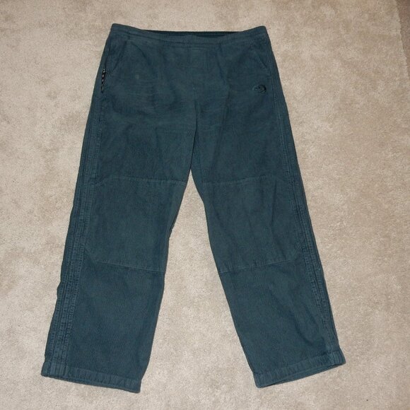 Adidas corduroy track pants Teal Green Blue Mens XL Baggy skate - Picture 1 of 6